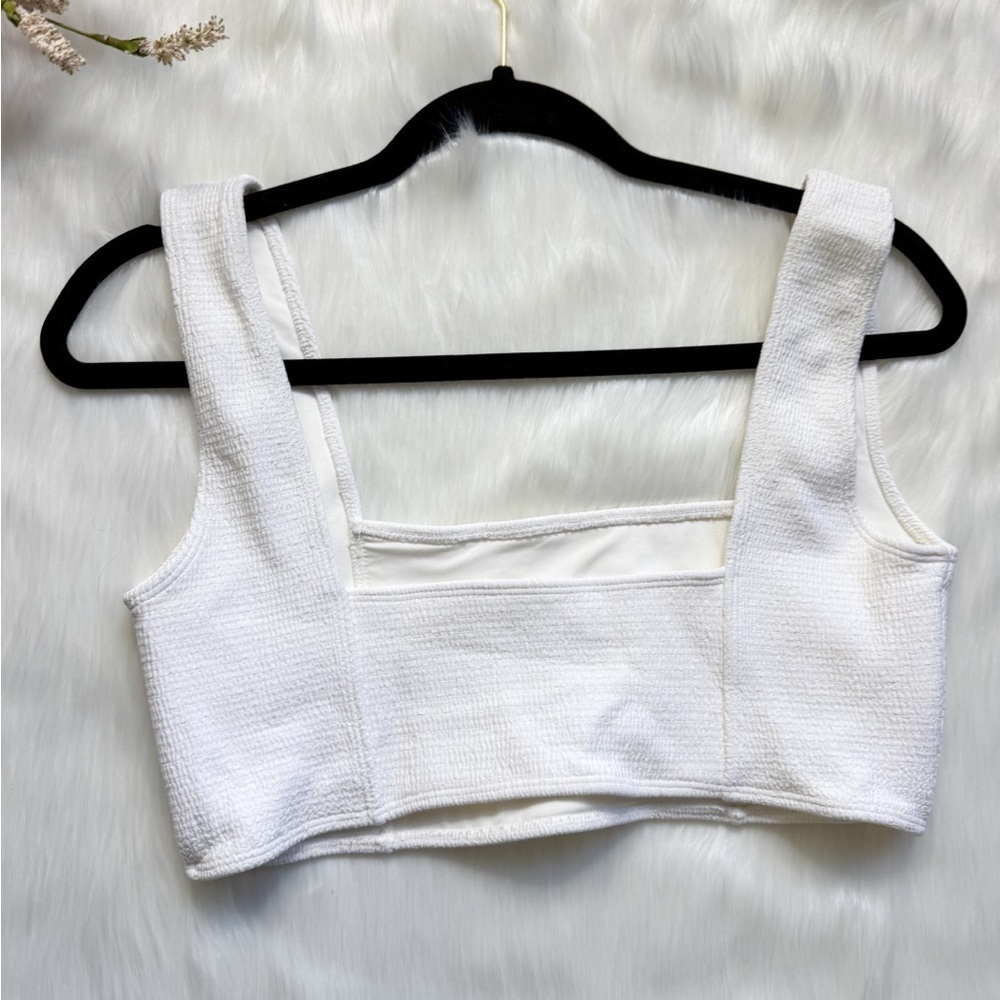 Saint Somebody White Bikini Top Size 10 - Picture 3 of 4